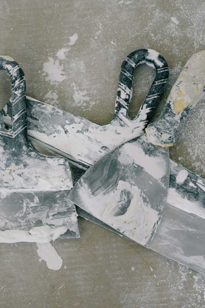 Equipment for stucco wall job